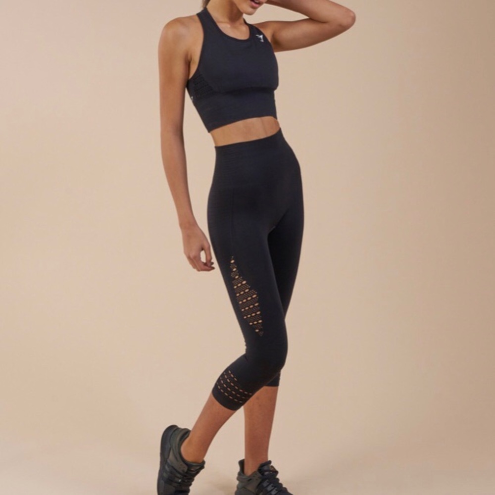 Energy Seamless High Waisted Cropped Leggings
